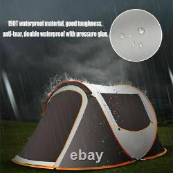 5-8 Person Automatic Pop Up Waterproof Hiking Camping Tent Double-layer Large UK