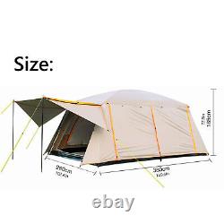 5-8 Person Camping Tent Large Capacity Cabin Tents Waterproof Portable MA