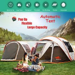 5-8 Person Ultralight Large Automatic Tent Windproof Waterproof Pop up Camping