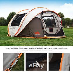 5-8 Person Ultralight Large Automatic Tent Windproof Waterproof Pop up Camping