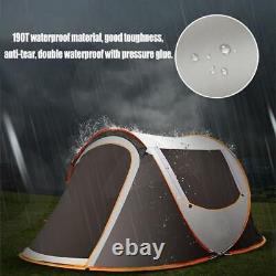 5-8 Person Waterproof Automatic Pop Up Tent Outdoor Large Camping Hiking Tent