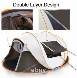 5-8 persons Camping Tent Waterproof Auto Setup UV Sun Shelters Outdoor UK