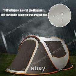 5-8 persons Camping Tent Waterproof Auto Setup UV Sun Shelters Outdoor UK