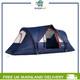 5 Man Camping Tent, 3000mm Hiking Shelter, Navy Blue
