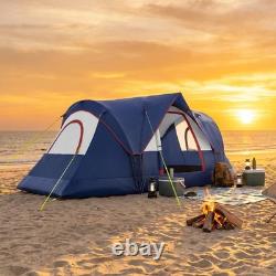 5 Man Camping Tent, 3000mm Hiking Shelter, Navy Blue