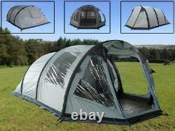 5 Man Inflatable Tent (Family Blow Up Camping Air Shelter with Pump)