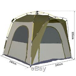 5 Man Tent AUTOMATIC POP UP DESIGN Easy Stand Campervan Awning Outdoor Set