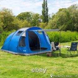 5 Man Tent Festival Family Camping Waterproof 5000mm Dark Bedroom Living Area