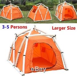 5-Person Inflatable Tent Large Space 4 Season Family Camping Trip Urban Escape