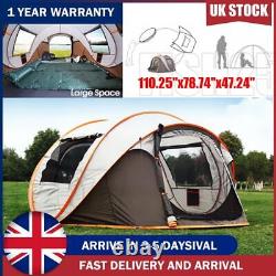 58 Person Pop-Up Tent Outdoor Automatic Tent Camping Hiking Tent 110 inch UK