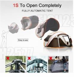 58 Person Pop-Up Tent Outdoor Automatic Tent Camping Hiking Tent 110 inch UK