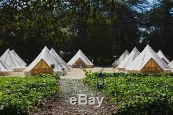 5M Canvas Tent Bell Tent Yurt British Tent Camping 8-10 persons Tents Waterproof