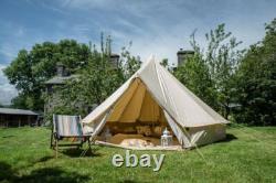 5m Bell Tent Canvas Tent Teepee Tipi Yurt Camping Glamping Heavy Duty Large