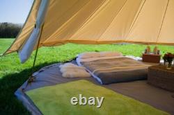 5m Bell Tent Canvas Tent Teepee Tipi Yurt Camping Glamping Heavy Duty Large