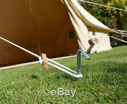 5m Bell Tent High Spec 320GSM Zipped in Groundsheet, UV, Water, Mould Proof