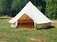 5m Canvas Bell Tent With Zipped In Groundsheet Large Family Tents