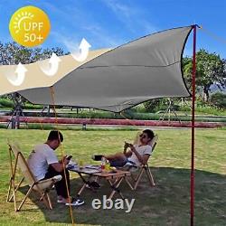 5m X 5m Large Camping Tarps Waterproof Hammock Rain Fly Multipurpose Hexagon