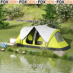 6 8 Man Camping Tent 2000mm Waterproof Multi Room Groundsheet Ventilation FOXDEN