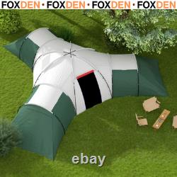 6-9 Man Large Tunnel Tent with Three Bedrooms & Living Room for Camping & Hiking