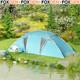 6 Man Family Camping Tent 3 Rooms Large Waterproof Tunnel Tent Windows Foxden