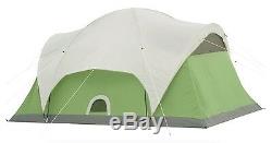 6 Man Tent Person Family Camping Vented Large Room Green Fits Queen Airbed Pop