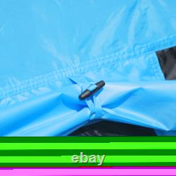 6 Man Tipi Tent, Water-Resistant Walls Mesh Windows Zipped Door
