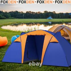 6 Man Tunnel Tent Family Shelter Waterproof Sewn in Groundsheet Awning FOXDEN 6 Man Tunnel Tent Family Shelter Waterproof Sewn in Groundsheet Awning FOXDEN