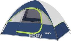 6 Person Camping Tent 4 Season Waterproof Windproof Easy Setup 3 Min Dark Blue