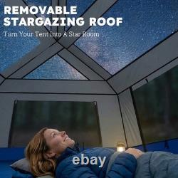 6 Person Camping Tent Cabin 3000mm Waterproof UV30+ Protection Quick Setup
