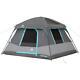 6 Person Dark Rest Cabin Tent 10 X 9 Portable Instant Shelter Outdoor Camp Gray