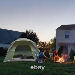 6 Person Dome Tent Waterproof Polyester Camping Hiking 182cm Standing Height