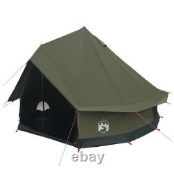 6 Person Family Camping Tent Waterproof Outdoor Shelter Army Green Large