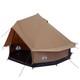 6 Person Family Camping Tent Waterproof Outdoor Shelter Brown Large Tent