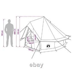 6 Person Family Camping Tent Waterproof Outdoor Shelter Brown Large Tent
