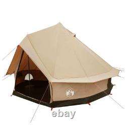 6 Person Family Camping Tent Waterproof Outdoor Shelter Cream Large Tent