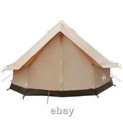 6 Person Family Camping Tent Waterproof Outdoor Shelter Cream Large Tent