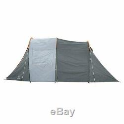 6 Person Tunnel Tent Grey Orange Camping Waterproof Outdoor Hiking Folding Beach