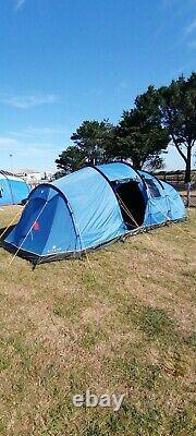 6 man tent 2 room, 2 doors and windows perfect for family holidays, used twice