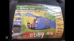 6 person Tunnel tent, 2 Bedrooms, Large Living Area By Euro hike