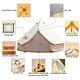 6m Bell Tent Canvas Waterproof Glamping Party Wedding Large Family British Tents