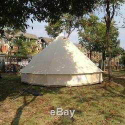 6M Outdoor Waterproof Canvas Tent Hunting Camping Tent Large Tent