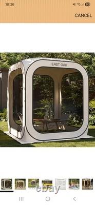 6ft x 6ft. Instant Pop-Up Screen House. Opened but never used. COST £185 New