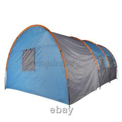 8-10 Family Tent Waterproof Outdoor Camping Garden Party Large Room Hiking + Mat