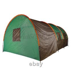8-10 Family Tents Green Waterproof Outdoor Camping Garden Party Large Room + Mat