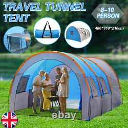 8-10 People Large Waterproof Travel Camping Hiking Double Layer Outdoor