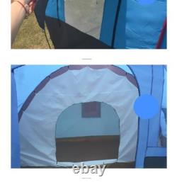 8-10 Person Camping Tent Instant Family Outdoor Double Layer Tent Rainfly Tent