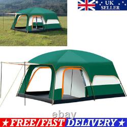 8-10 Person Double Layer Camping Tent 210T Large Camping Tent 149.6x102.4x72.8in