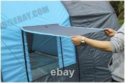 8-10 Person Large Family Tents Waterproof Column Tunnel For Outdoor Camping