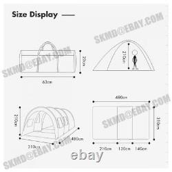 8-10 Person Large Family Tents Waterproof Column Tunnel For Outdoor Camping