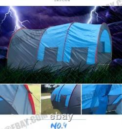 8-10 Person Large Family Tents Waterproof Column Tunnel For Outdoor Camping